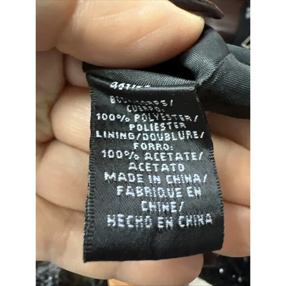 JILL STUART Strappy Black Ruched Neckline Sequin Maxi Dress Size 2 $488 NWNT - Picture 10 of 10